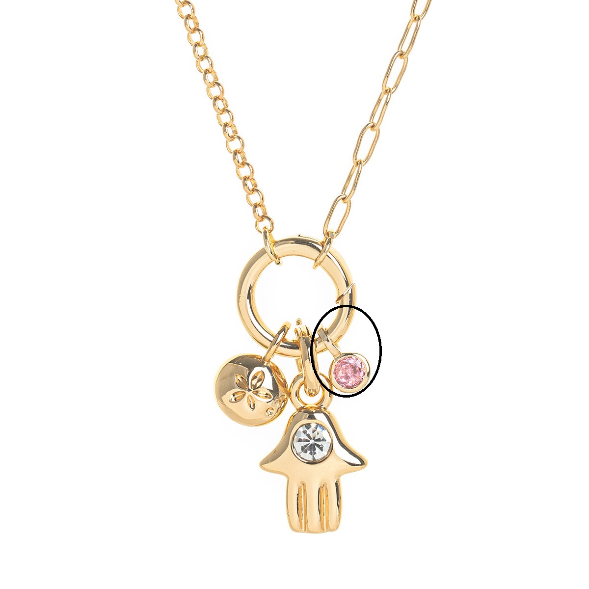 European And American Minority Simple Palm Boots Pendant Mushroom Sun Necklace