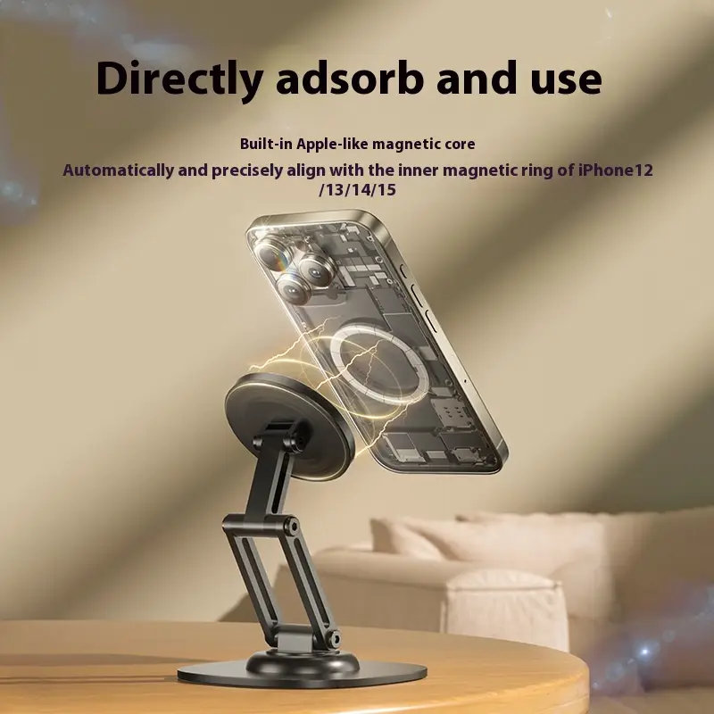 360 Rotating Foldable Live Streaming Phone Stand Desktop