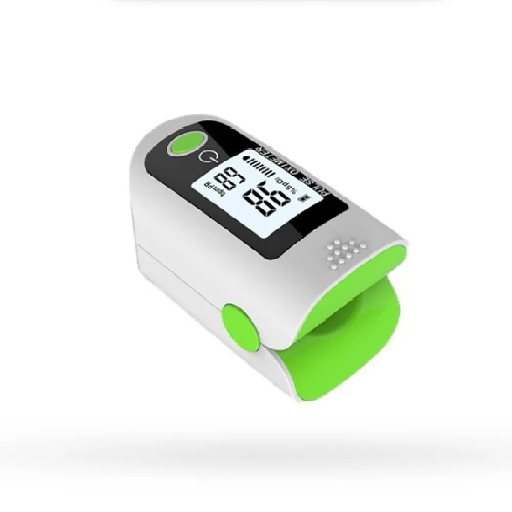 Finger Clamp Blood Oxygen Saturation Detector - Green
