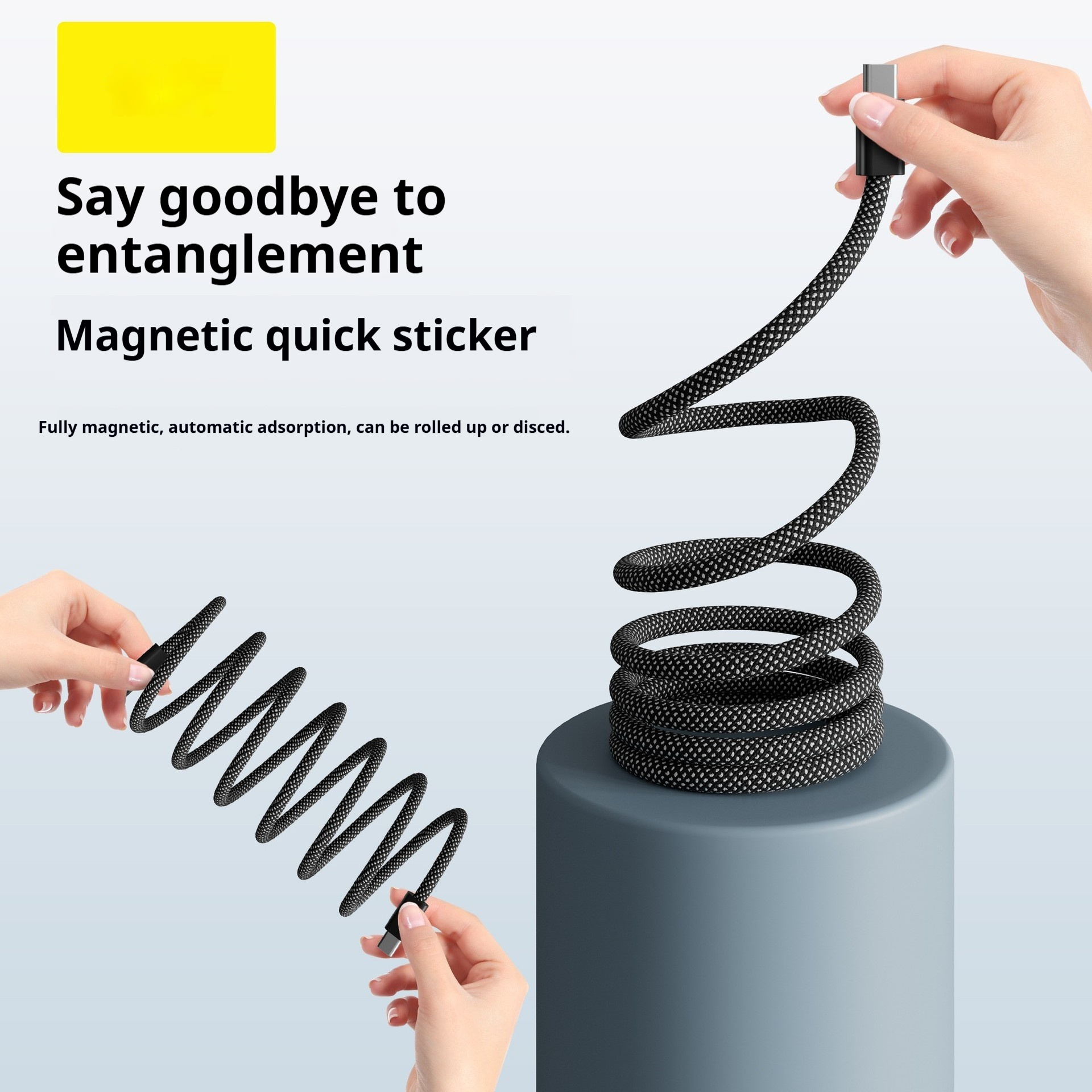 Magnetic Mobile Phone Tablet Fast Charge Storage Data Cable