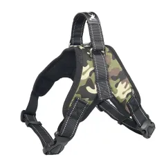 Pet Saddle Chest Strap Camouflage Outdoor Traction Dog Vest - Camouflage - View 1