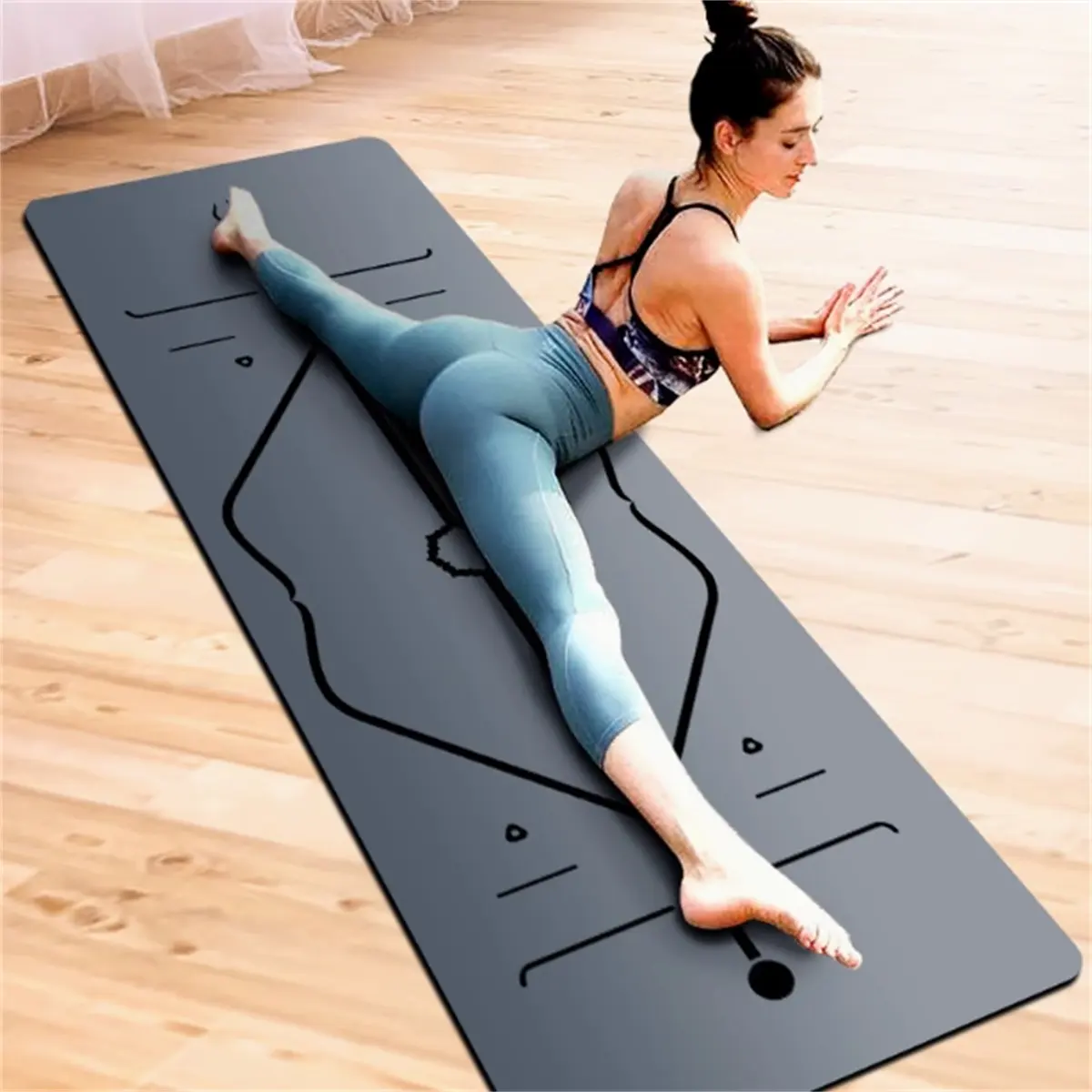 Natural Rubber Non-slip Professional 5mm Thickness Yoga