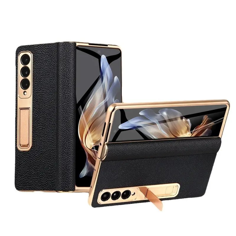 Genuine Leather Phone Case F Foldable Screen Upgraded Anti-fall