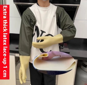 Oversleeve Gloves 2 in 1 Long Oil resistant Thickened As Shown In Figure 15 - Shop at LoveMi