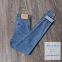 Regular Retro Blue Cropped