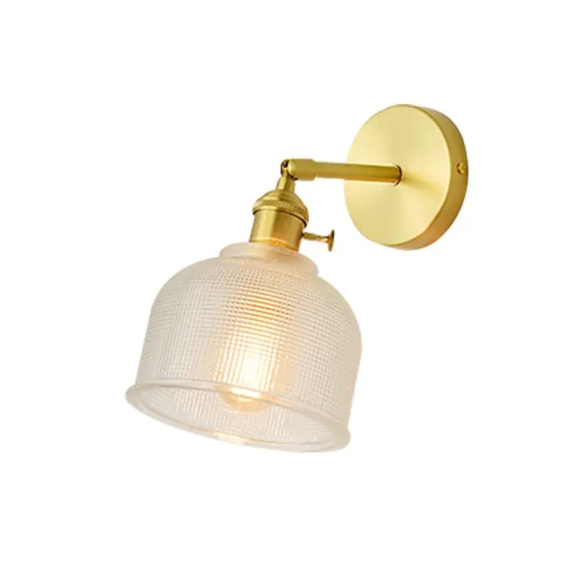 Brass Bedside Wall Lamp Nordic Minimalist Modern Light Luxury Living Room Bedroom Room Aisle