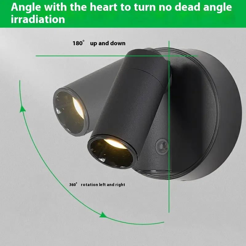 Bedside Punch-free Wiring Free Rechargeable Wall Lamp