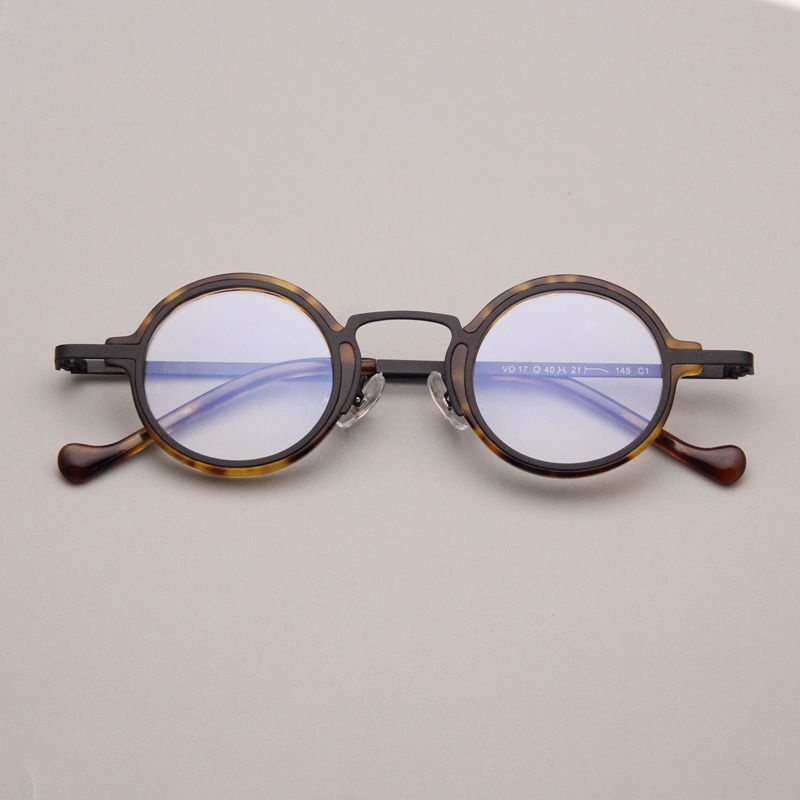 Retro Hawksbill Metal Round Frame Glasses Myopia - Image 7