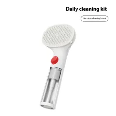 3 In 1 Pet Steam Brush Pet Cleaning Adjustable Comb Wash-free Comb Hair Removal Grooming Supplies Pets Accessories - White Red - View 1