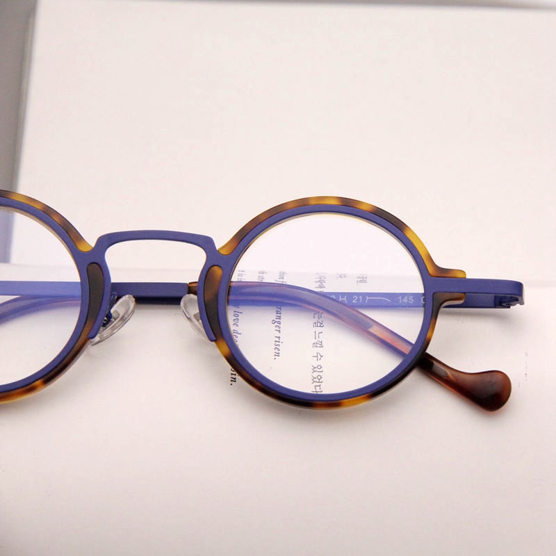 Retro Hawksbill Metal Round Frame Glasses Myopia - Image 9