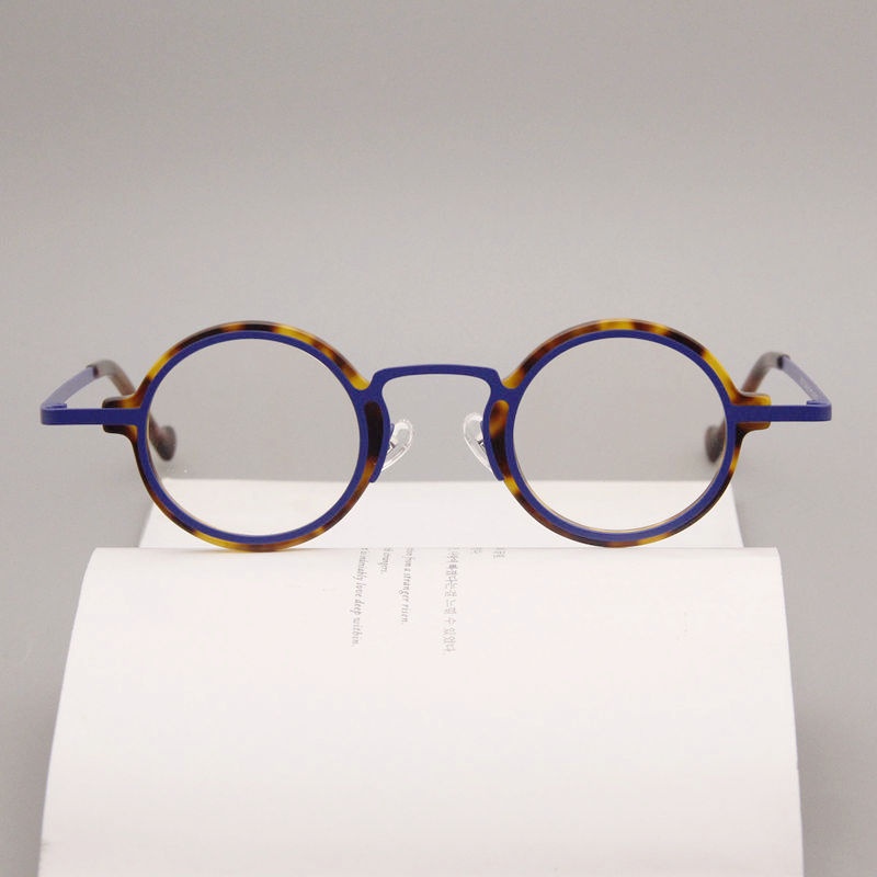 Retro Hawksbill Metal Round Frame Glasses Myopia - Image 6
