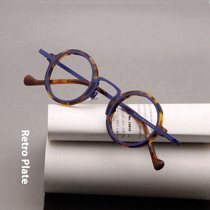 Retro Hawksbill Metal Round Frame Glasses Myopia - Image 4