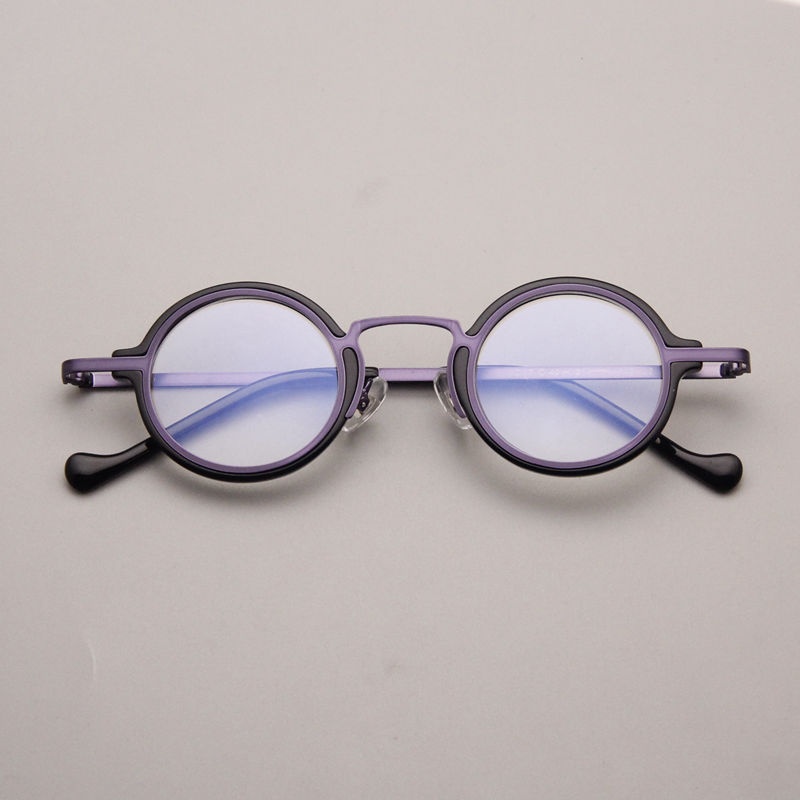 Retro Hawksbill Metal Round Frame Glasses Myopia - Image 8