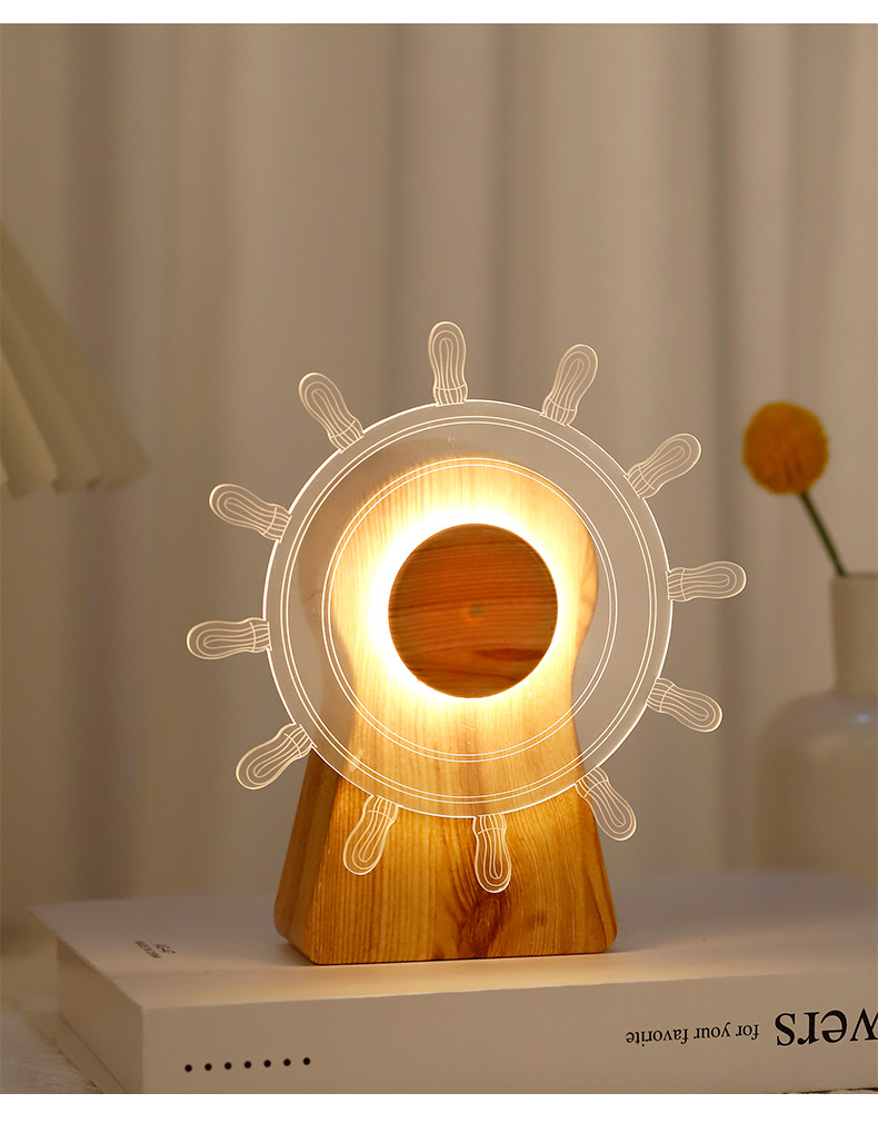 Creative Rotational Windmill Small Night Decoration Bedside Table Lamp 148801ef B2cf 448b 89e9 330cd9fd38ff