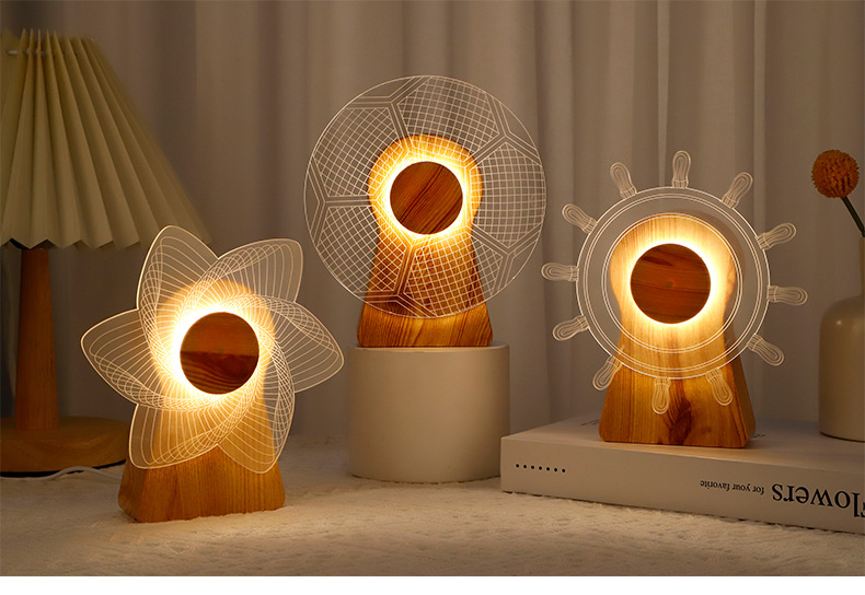 Creative Rotational Windmill Small Night Decoration Bedside Table Lamp 5002dc24 985e 48c4 Bd5f 67db946a0145