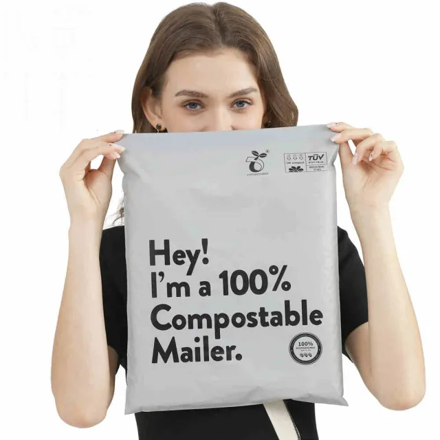 Eco friendly Courier Bags Biodegradable Courier Bags Gray - Shop at LoveMi