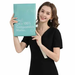 Eco-friendly Courier Bags Biodegradable Courier Bags - Water Orchid25×35Cm-50Pcs - View 1