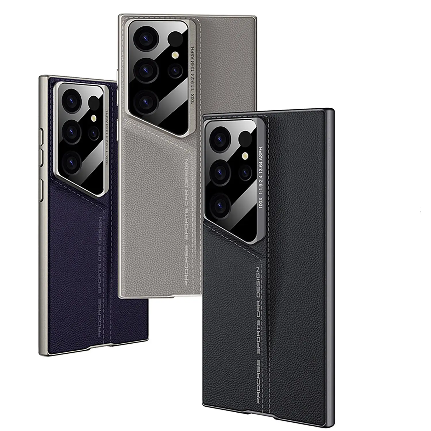 Blade Plain Leather Protective Case Fashion Drop-resistant