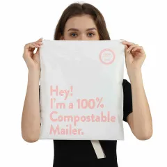 Eco-friendly Courier Bags Biodegradable Courier Bags - Pink - View 1