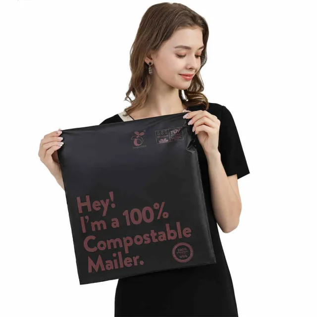 Eco friendly Courier Bags Biodegradable Courier Bags Black - Shop at LoveMi