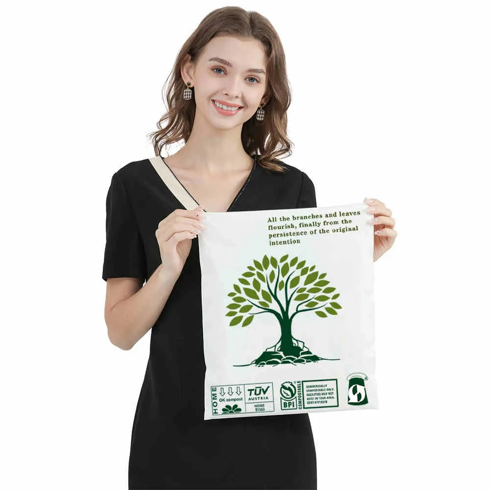 Eco-friendly Courier Bags Biodegradable Courier Bags - White