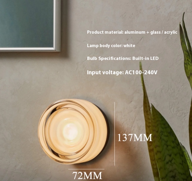 Bedroom Bedside Corridor Corrugated Dimple Potato Chips Wall Lamp