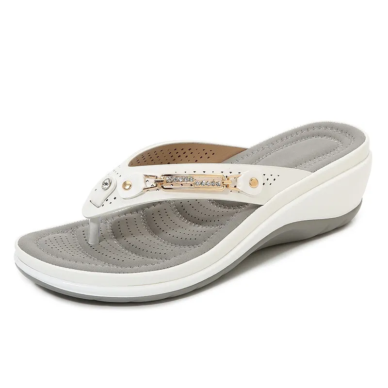 Sandals Women Beach Wedge Fashion - White