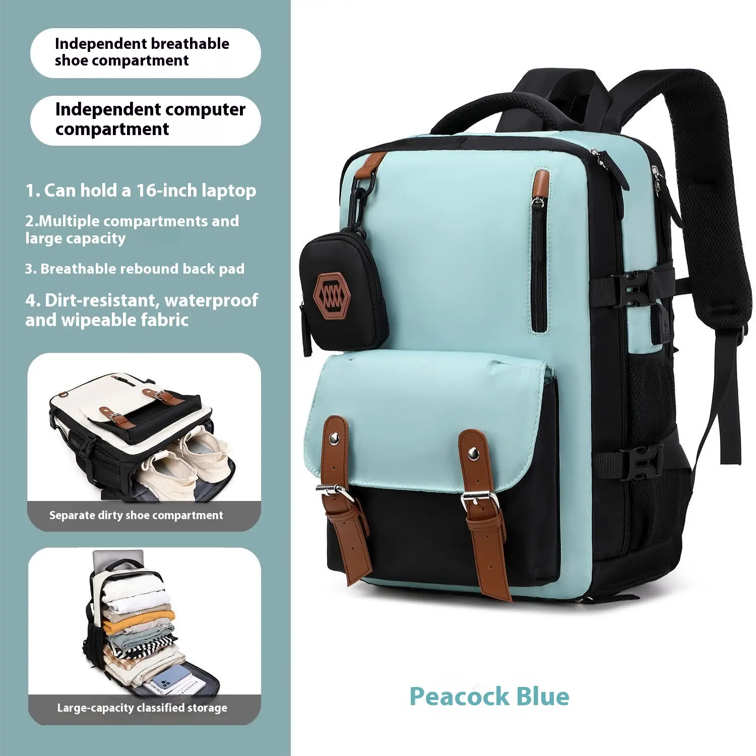 Universal Large Capacity Schoolbag Travel Campus