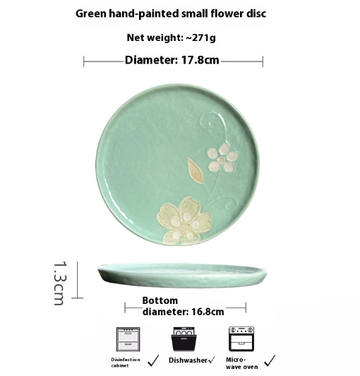 Creative Retro Plate Dessert Breakfast Fruit Steak Plate