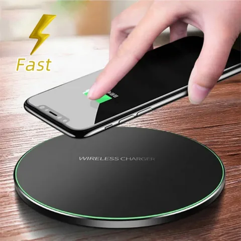 Wireless Charger for I-Phone Fast Charging Pad for Sam-sung