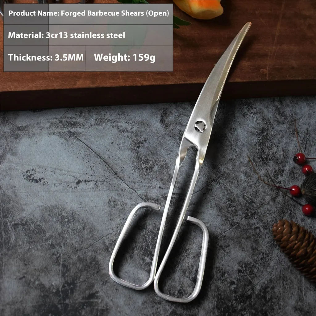 Stainless Steel Multi-functional Household Kitchen Scissors - All Steel Scissors Style 2