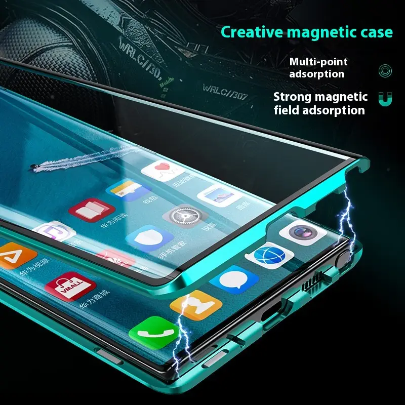 Double-sided Glass For S22U S22plus Metal All-inclusive S21 Phone Case