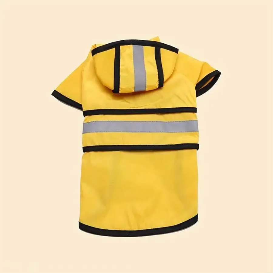 Golden Retriever Big Dog Pet Raincoat Reflective Dog Clothes Raincoat Poncho