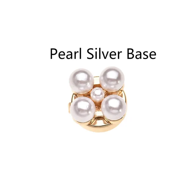 Korean Style Pearl Shirt Cufflinks Pearl Silver Base - Shop at LoveMi