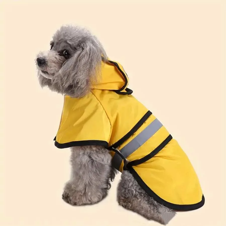 Golden Retriever Big Dog Pet Raincoat Reflective Dog Clothes