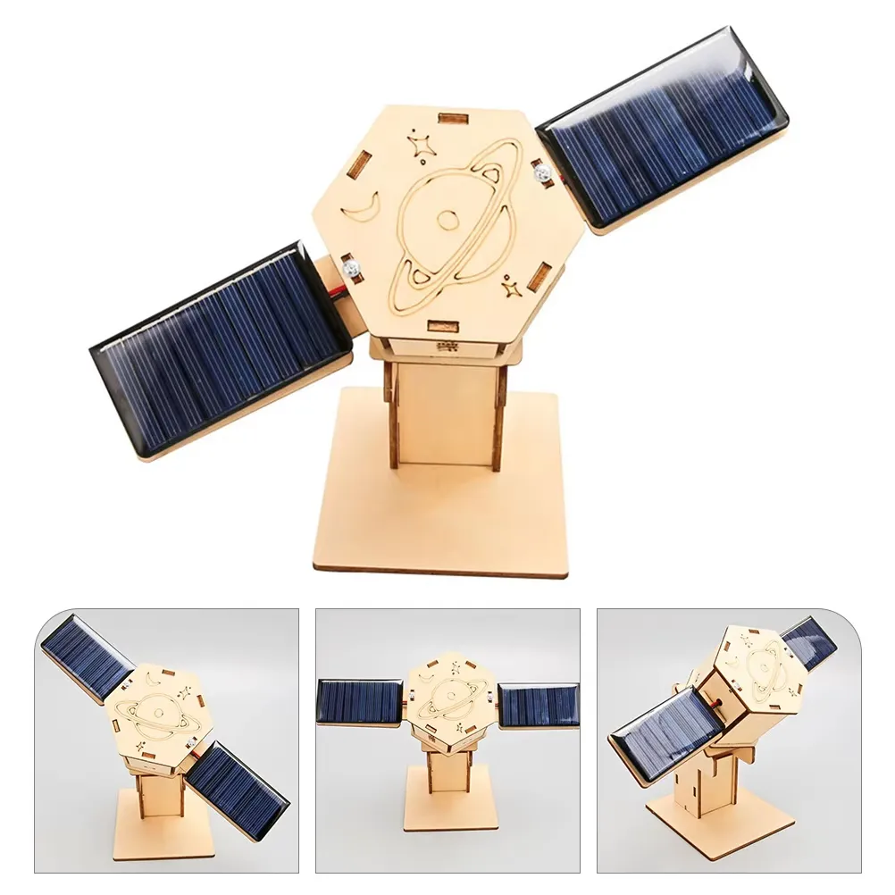Diy Technology Small Production Stem Experimental Teaching Aids Space Model Artificial Satellite Educational Toys Solar Power Toy Kit Science – image 6