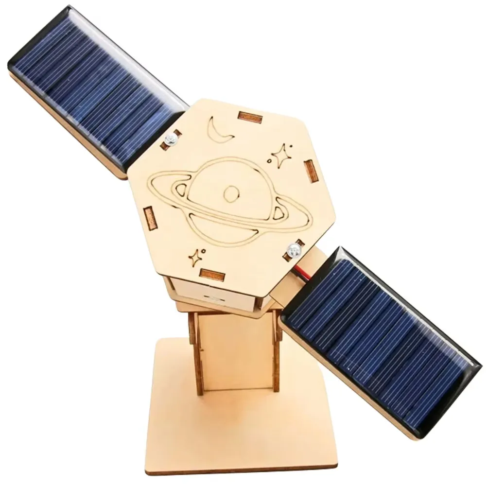 Diy Technology Small Production Stem Experimental Teaching Aids Space Model Artificial Satellite Educational Toys Solar Power Toy Kit Science – image 8