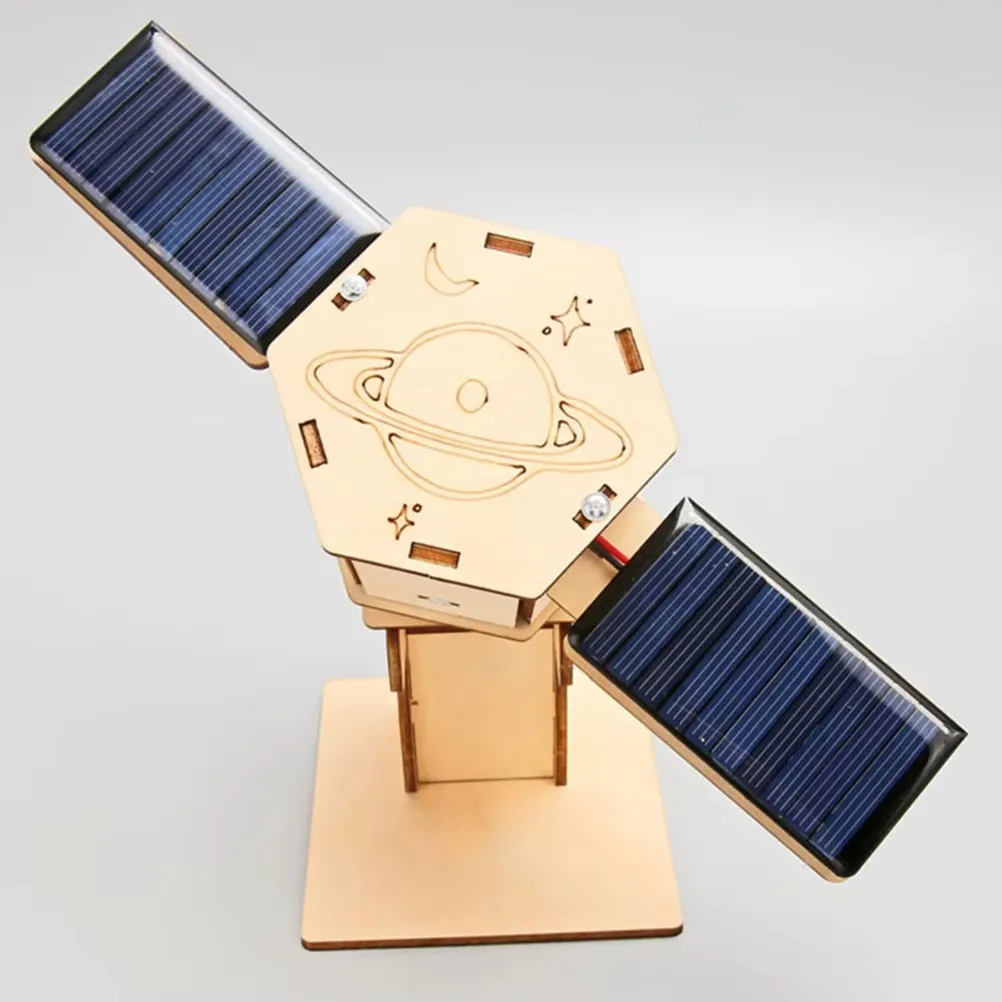 Diy Technology Small Production Stem Experimental Teaching Aids Space Model Artificial Satellite Educational Toys Solar Power Toy Kit Science – image 5