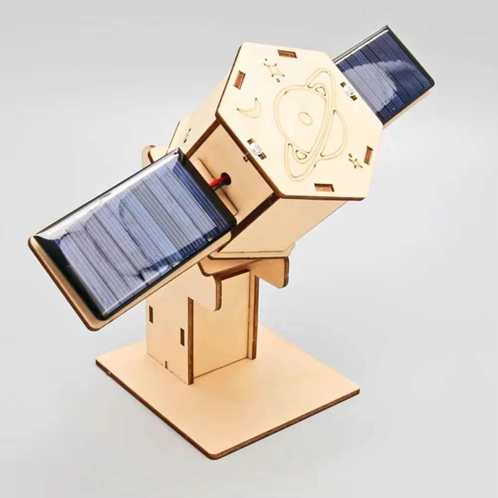 Diy Technology Small Production Stem Experimental Teaching Aids Space Model Artificial Satellite Educational Toys Solar Power Toy Kit Science – image 3