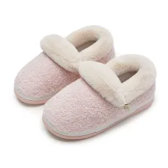 Lightweight Bag Heel Warm Summer Wear Indoor Slippers - Cherry Blossom Powder-38To39 - View 1