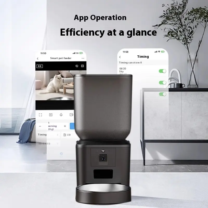 Intelligent Automatic Pet Feeder Remote Video-capable Large-capacity