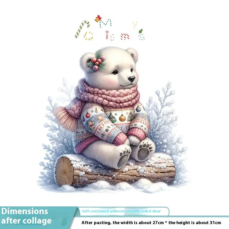 Christmas Glazing Plate Glass Decorative Sticker