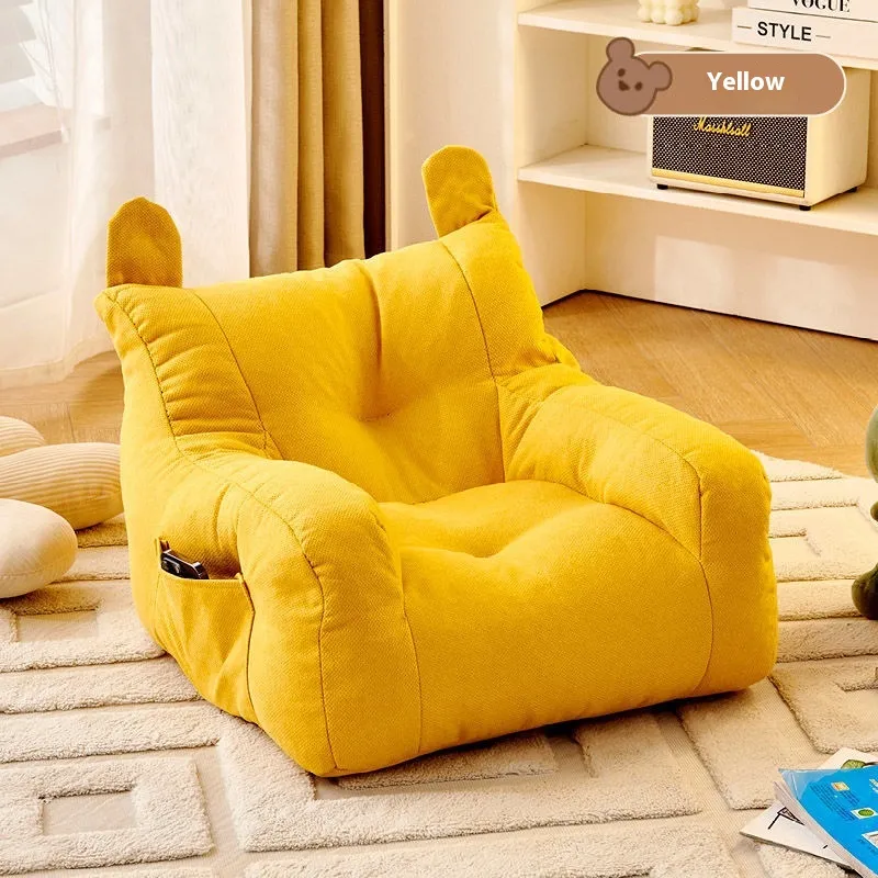 Sofa Lazy Living Room Baby Reading Floor Home - Yellow