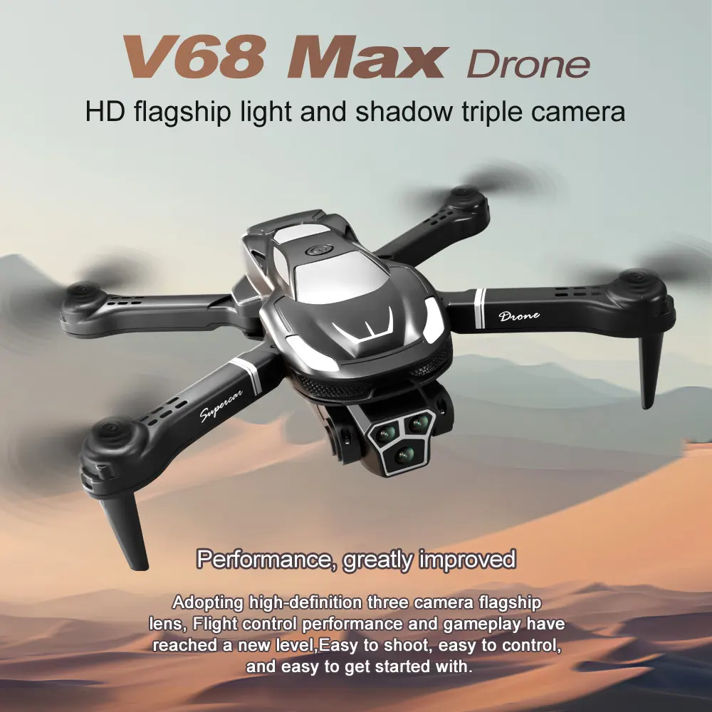 Aerial Photography HD Remote Control with Three Cameras Long