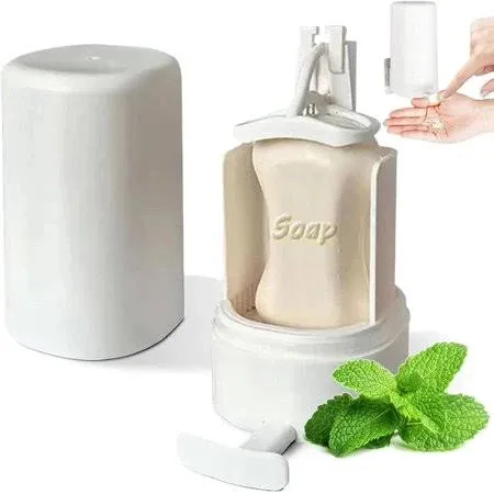 Soap Grinder Dispenser Soap Box Wall Mounted Dry Organizer Box Soap Powder Grinding Box For Restaurant Kitchen Office Gyms Hotel – image 2