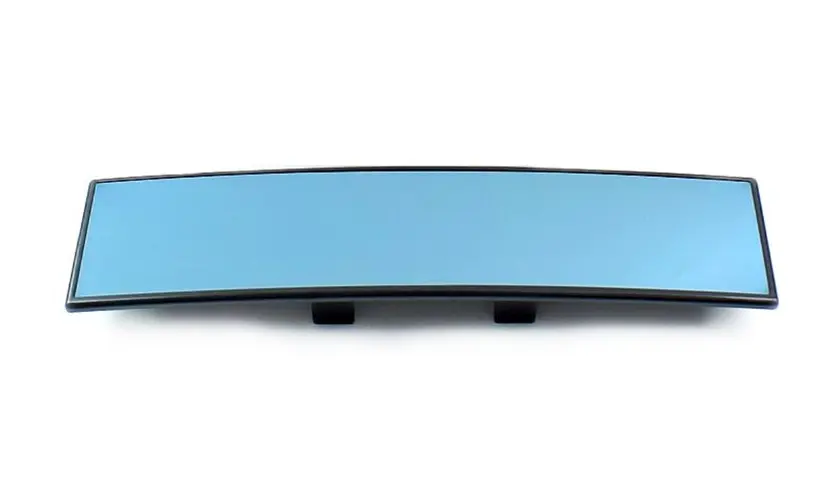 Curved Mirror Large View Car Rearview Mirror HD Anti-glare Optical Glass Blue Filter