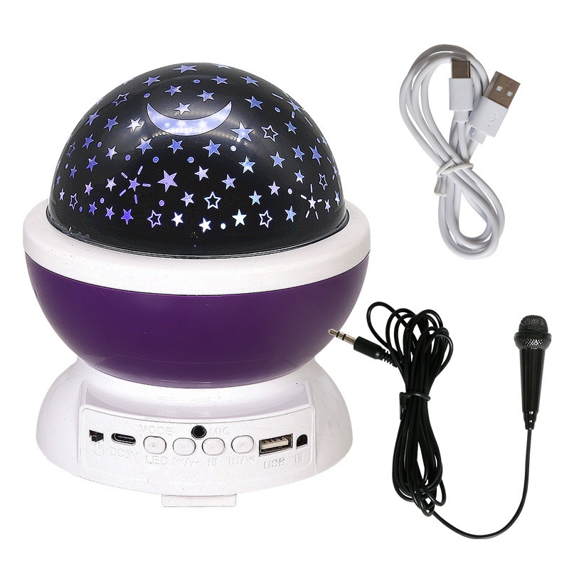 Enceinte Karaoké Bluetooth avec Lumière Rotative - Subwoofer Sans Fil, Option Micro, - Photo 8 sur 8