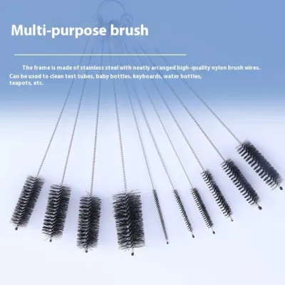 Nylon Cleaning Brush Set Stainless Steel