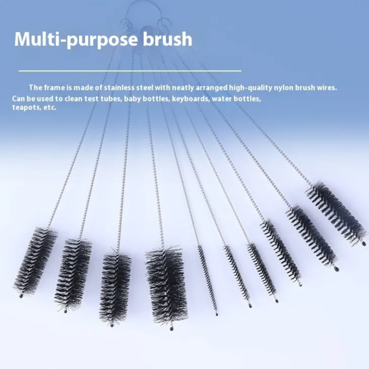 Nylon Cleaning Brush Set Stainless Steel