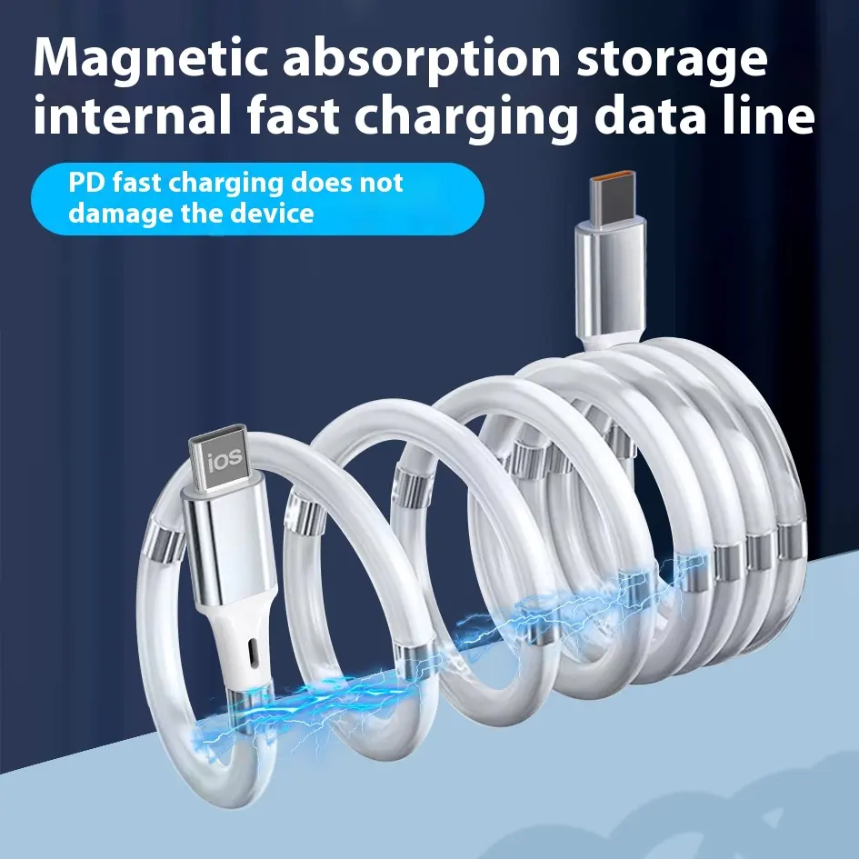 Travel Storage Data Cable Portable Magnetic Type-c